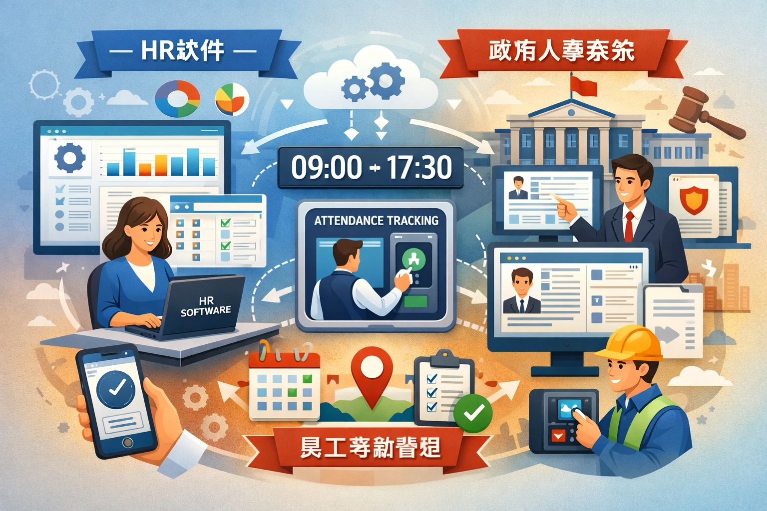 人力资源软件与政府人事管理系统在员工考勤管理中的维护与应用