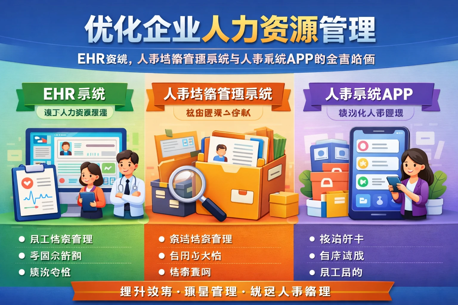 优化企业人力资源管理：EHR系统、人事档案管理系统与人事系统APP的全面指南