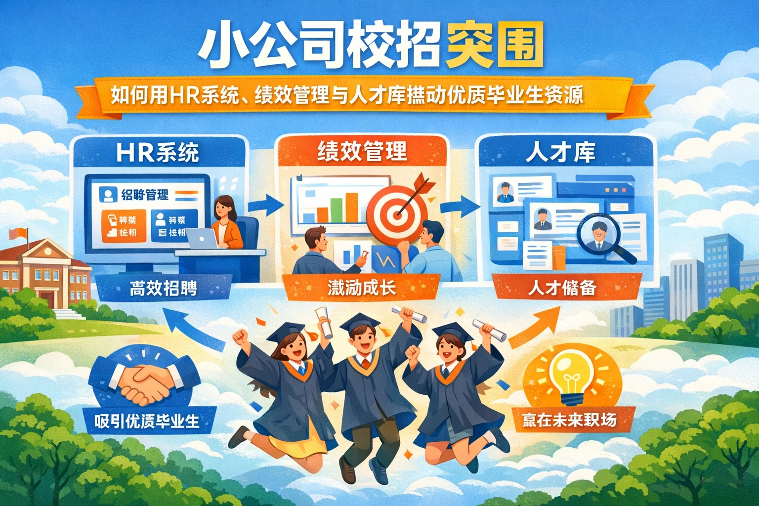 小公司校招突围：如何用HR系统、绩效管理与人才库撬动优质毕业生资源