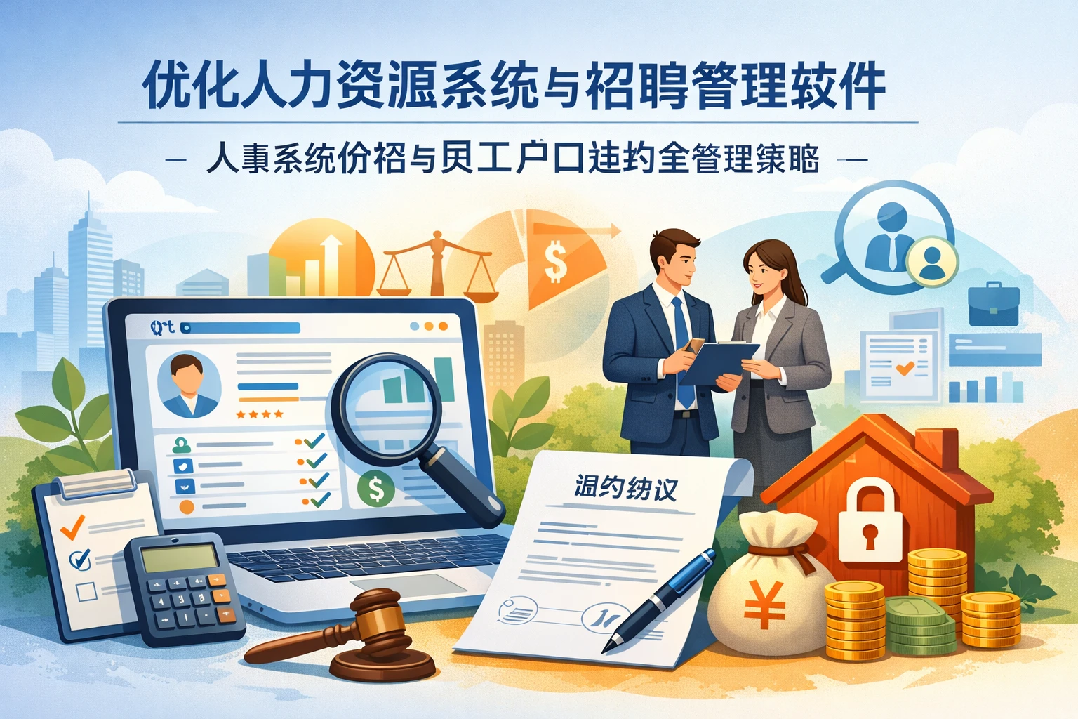 优化人力资源系统与招聘管理软件：人事系统价格与员工户口违约金管理策略