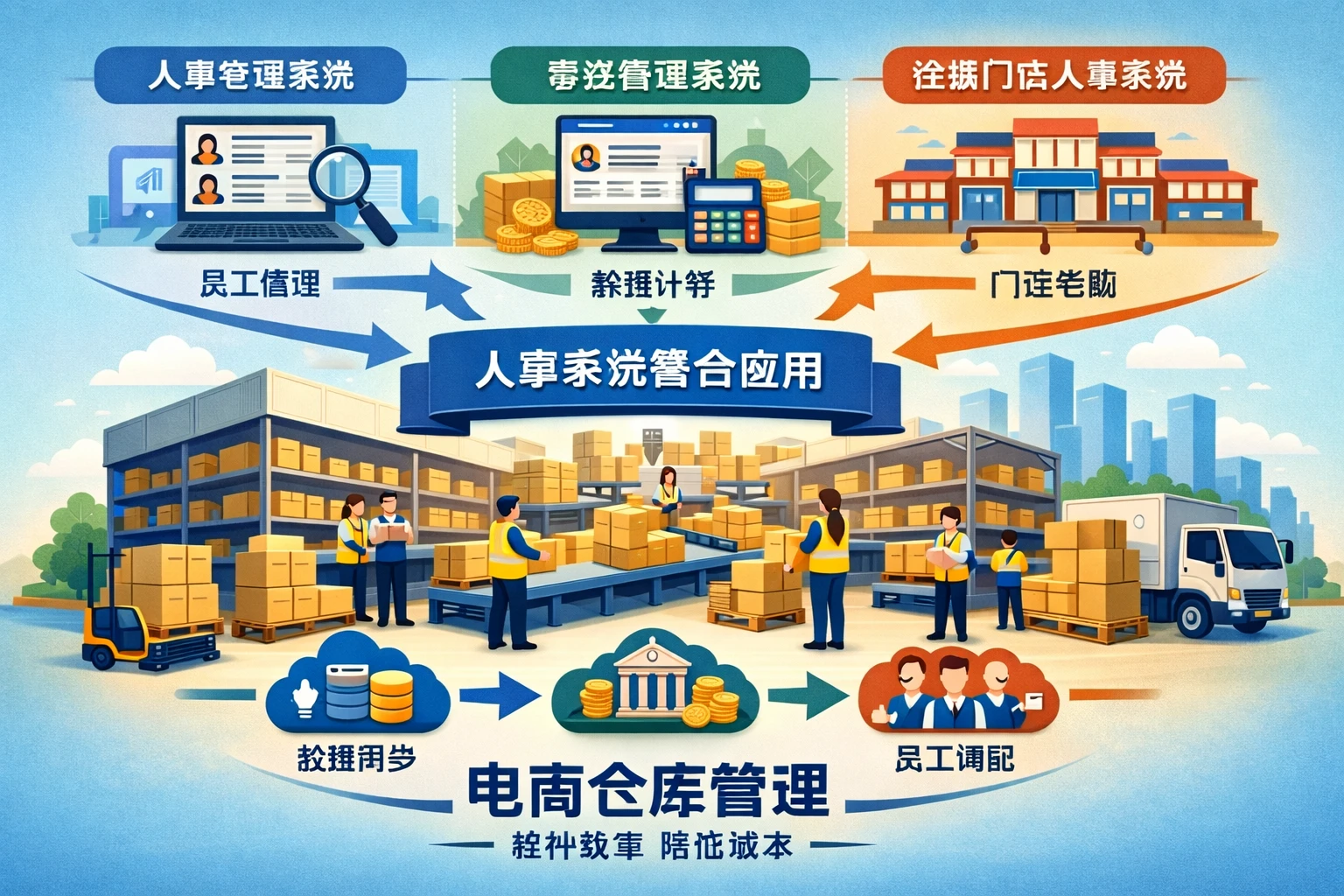 人事管理系统、薪资管理系统与连锁门店人事系统在电商仓库管理中的整合应用