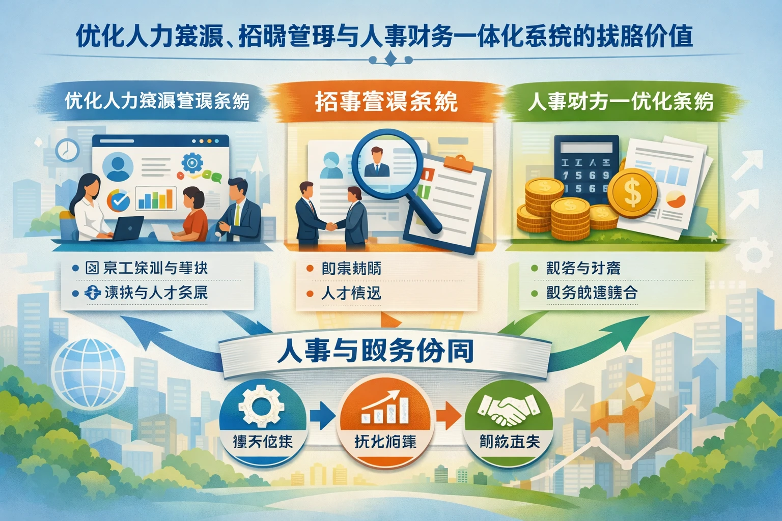 优化人力资源管理系统、招聘管理系统与人事财务一体化系统的战略价值