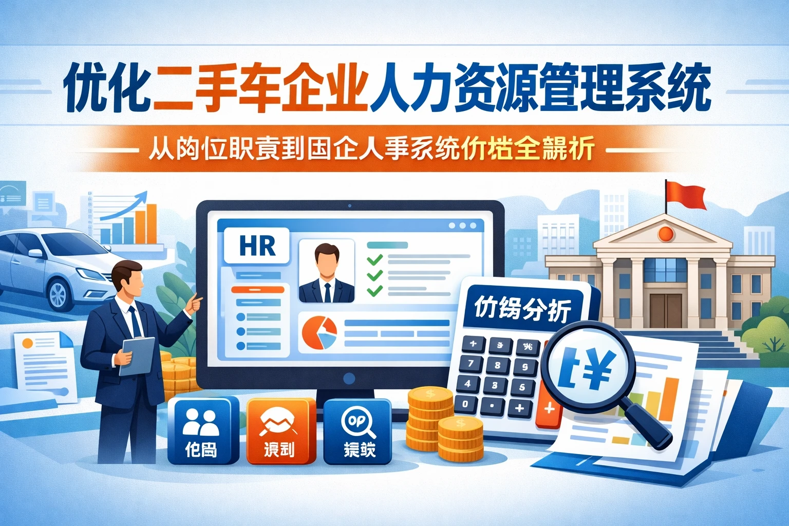 优化二手车企业人力资源管理系统：从岗位职责到国企人事系统价格全解析