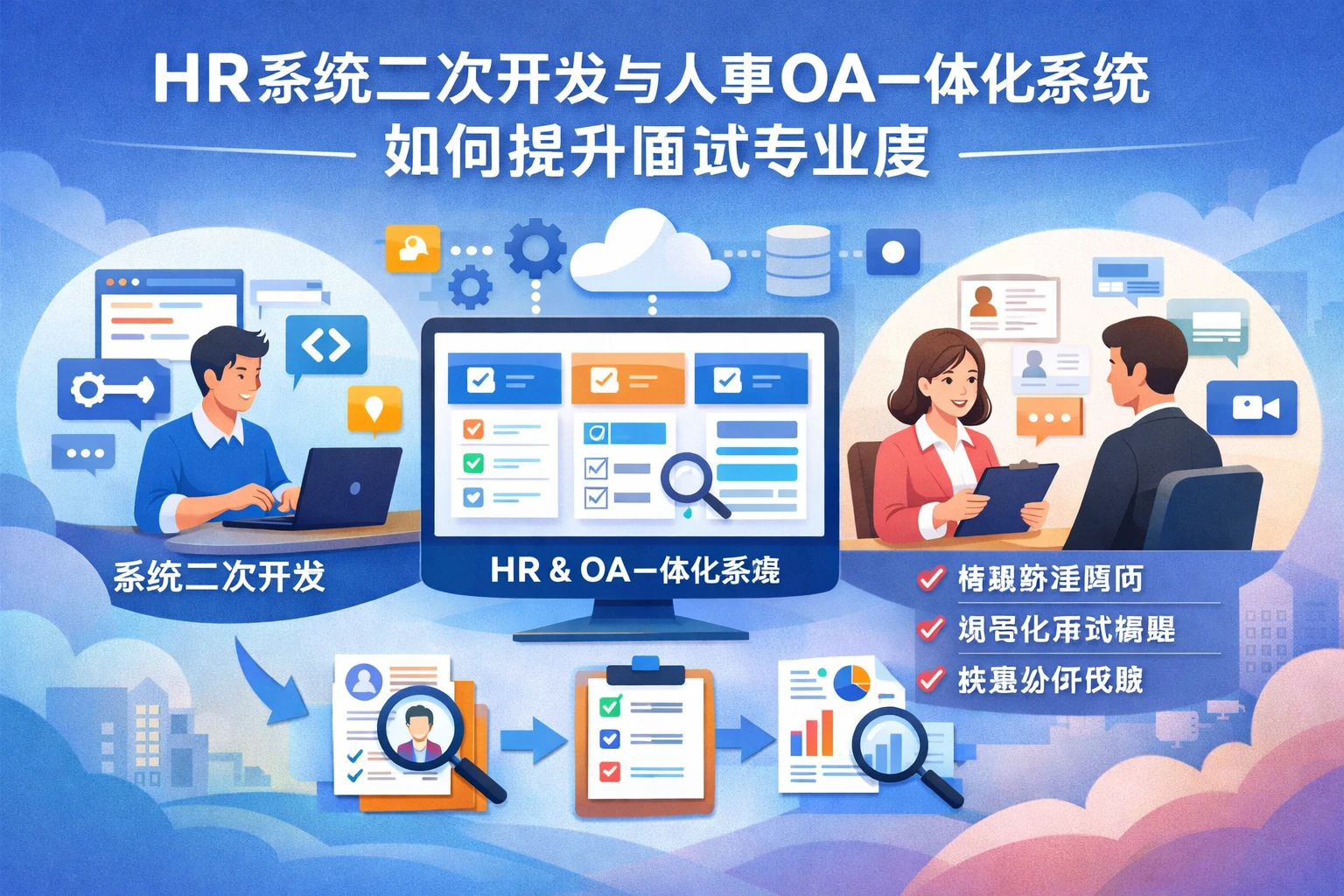 HR系统二次开发与人事OA一体化系统如何提升面试专业度