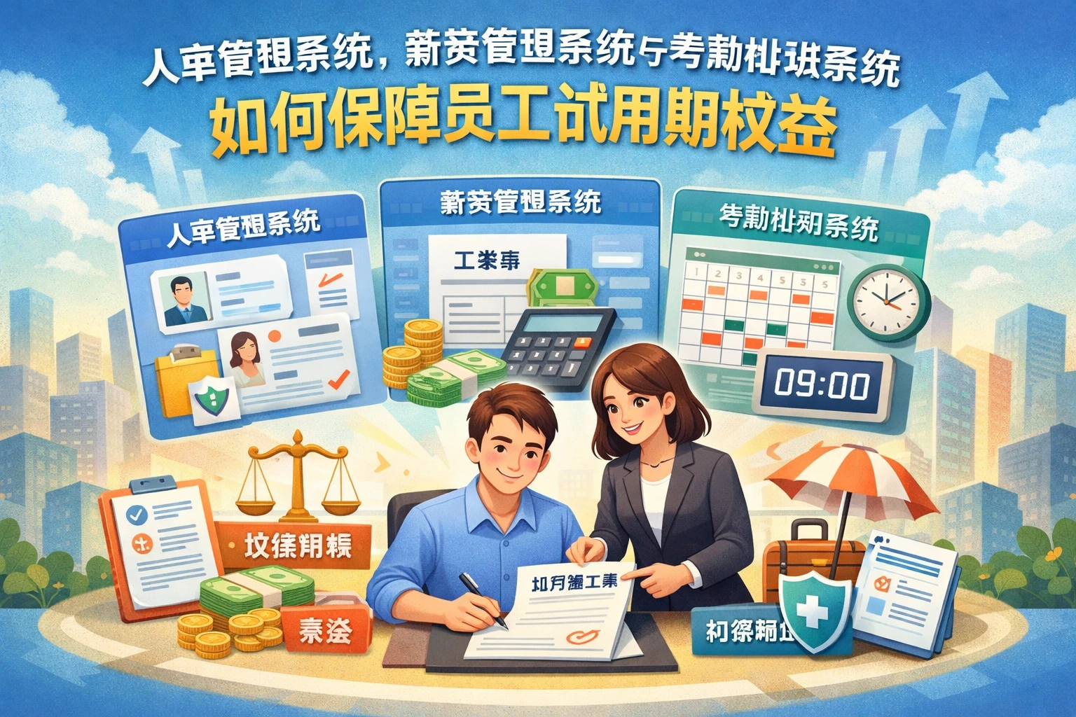 人事管理系统、薪资管理系统与考勤排班系统如何保障员工试用期权益