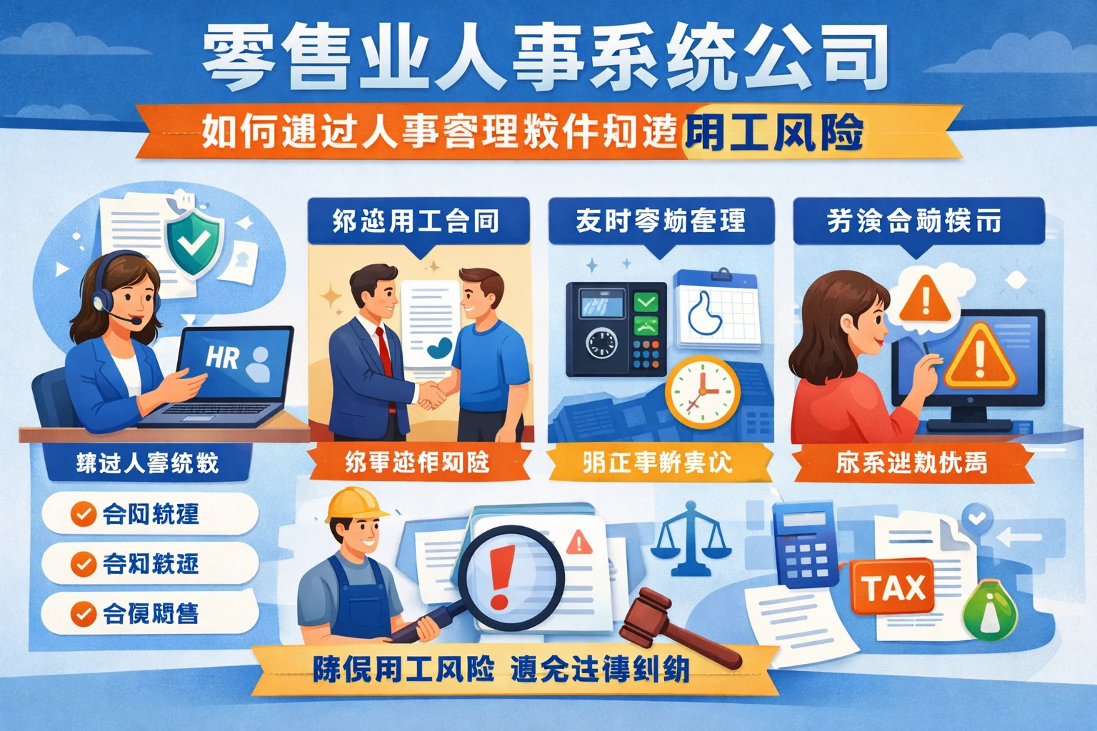 零售业人事系统公司如何通过人事管理软件规避用工风险