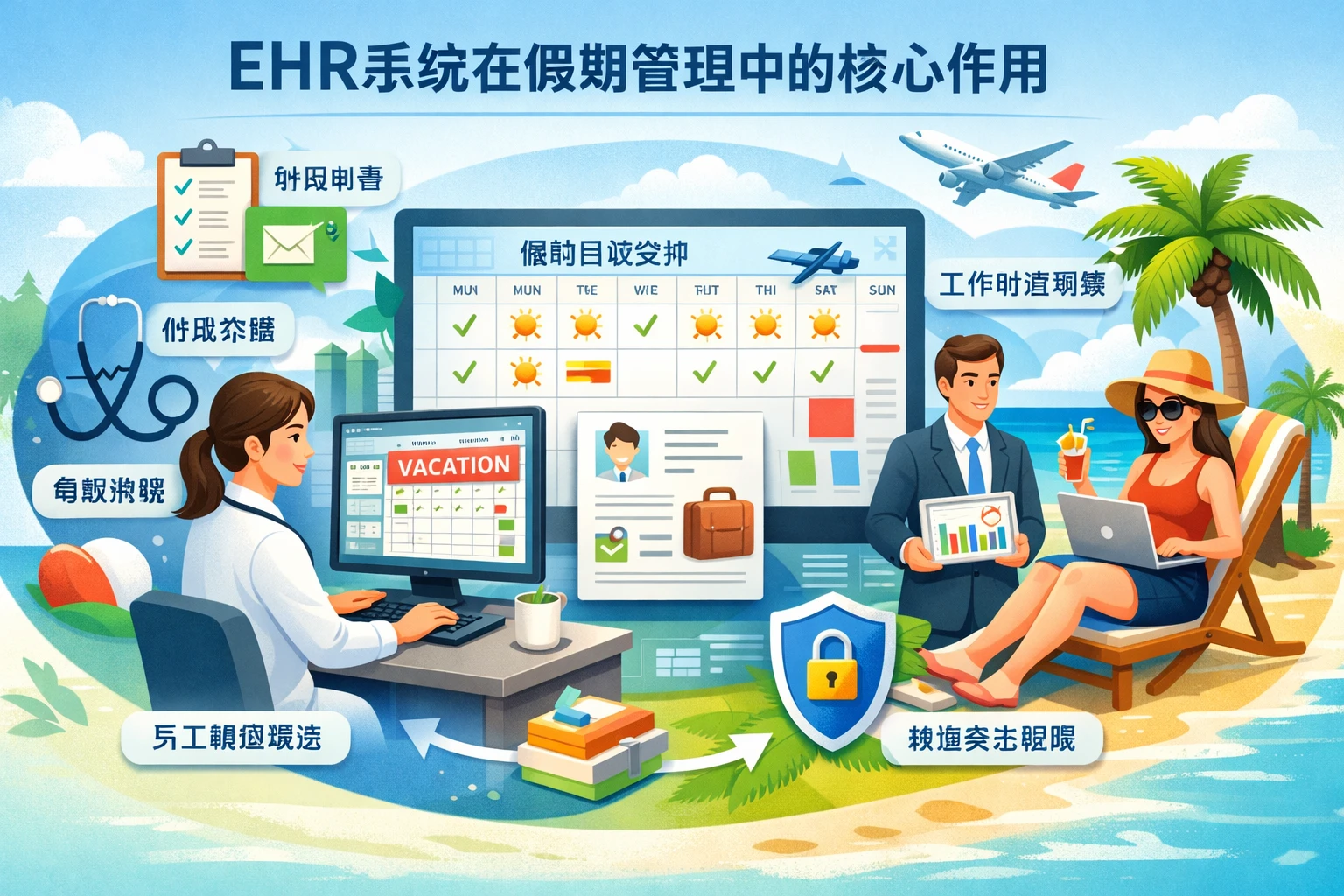 EHR系统在假期管理中的核心作用