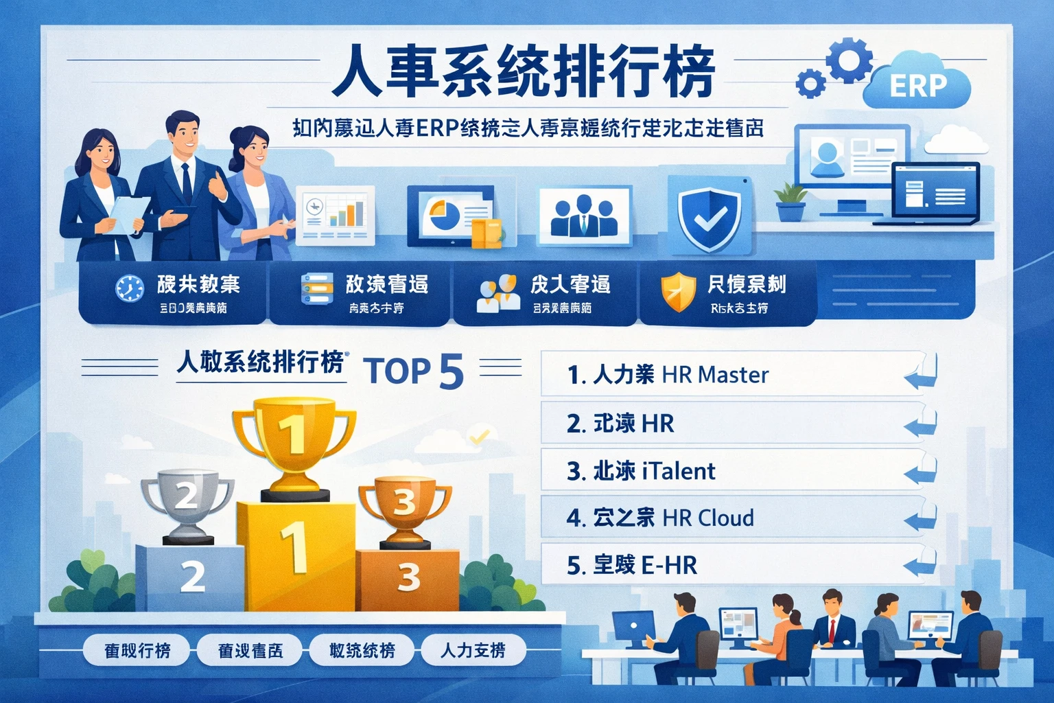 人事系统排行榜：如何通过人事ERP系统与人事管理软件优化企业管理