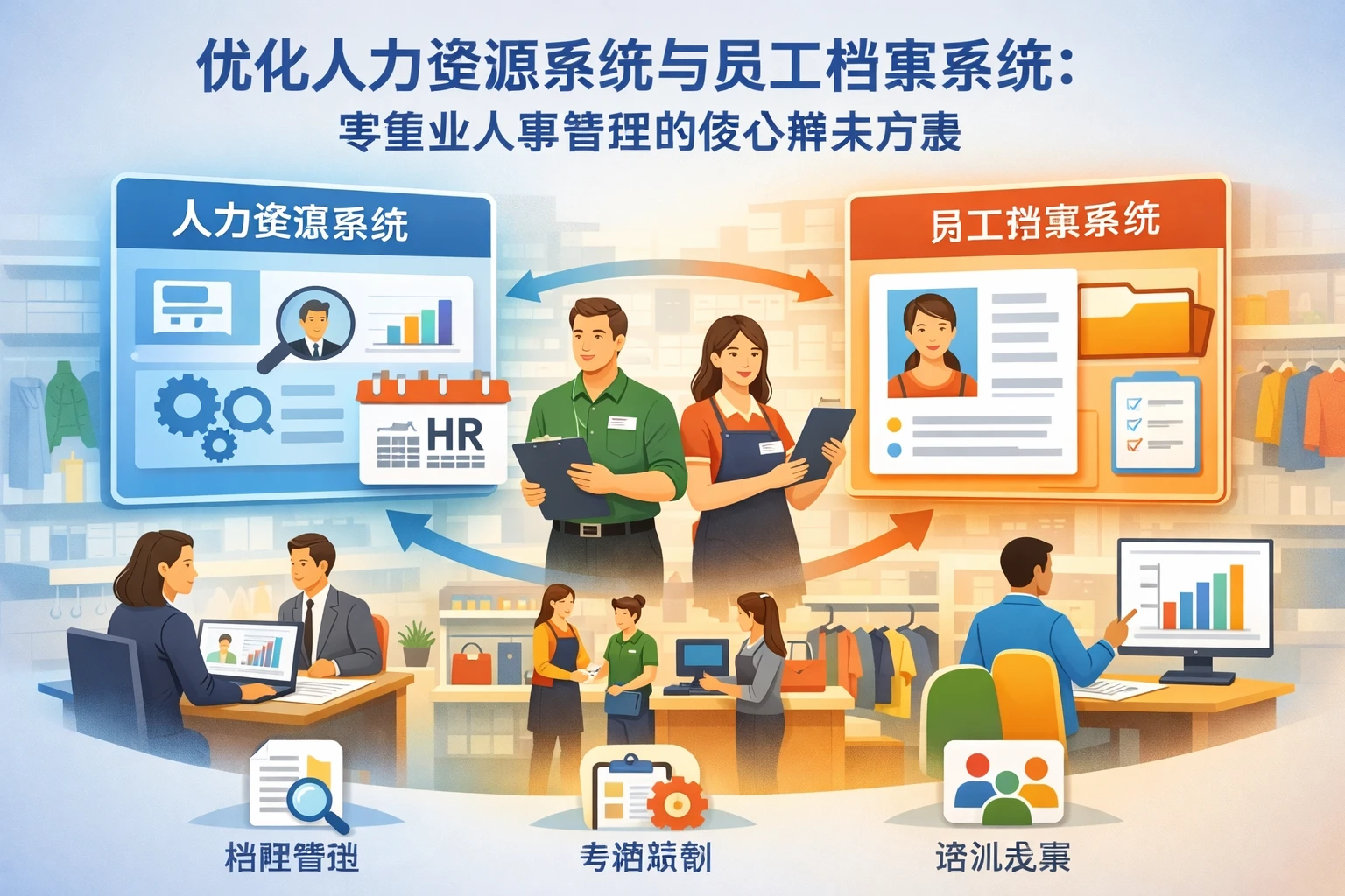优化人力资源系统与员工档案系统：零售业人事管理的核心解决方案