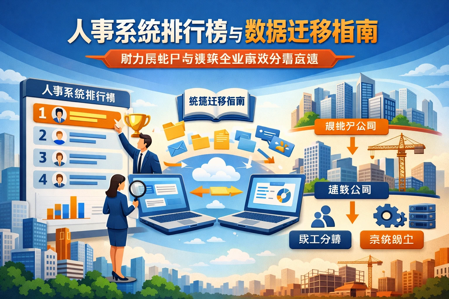 人事系统排行榜与数据迁移指南：助力房地产与建筑企业高效分离运营