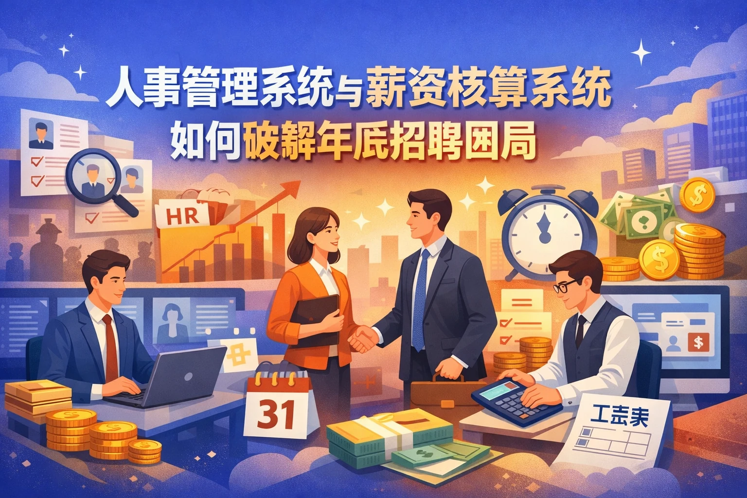 人事管理系统与薪资核算系统如何破解年底招聘困局