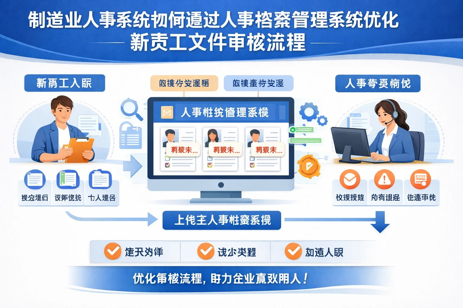 制造业人事系统如何通过人事档案管理系统优化新员工文件审核流程