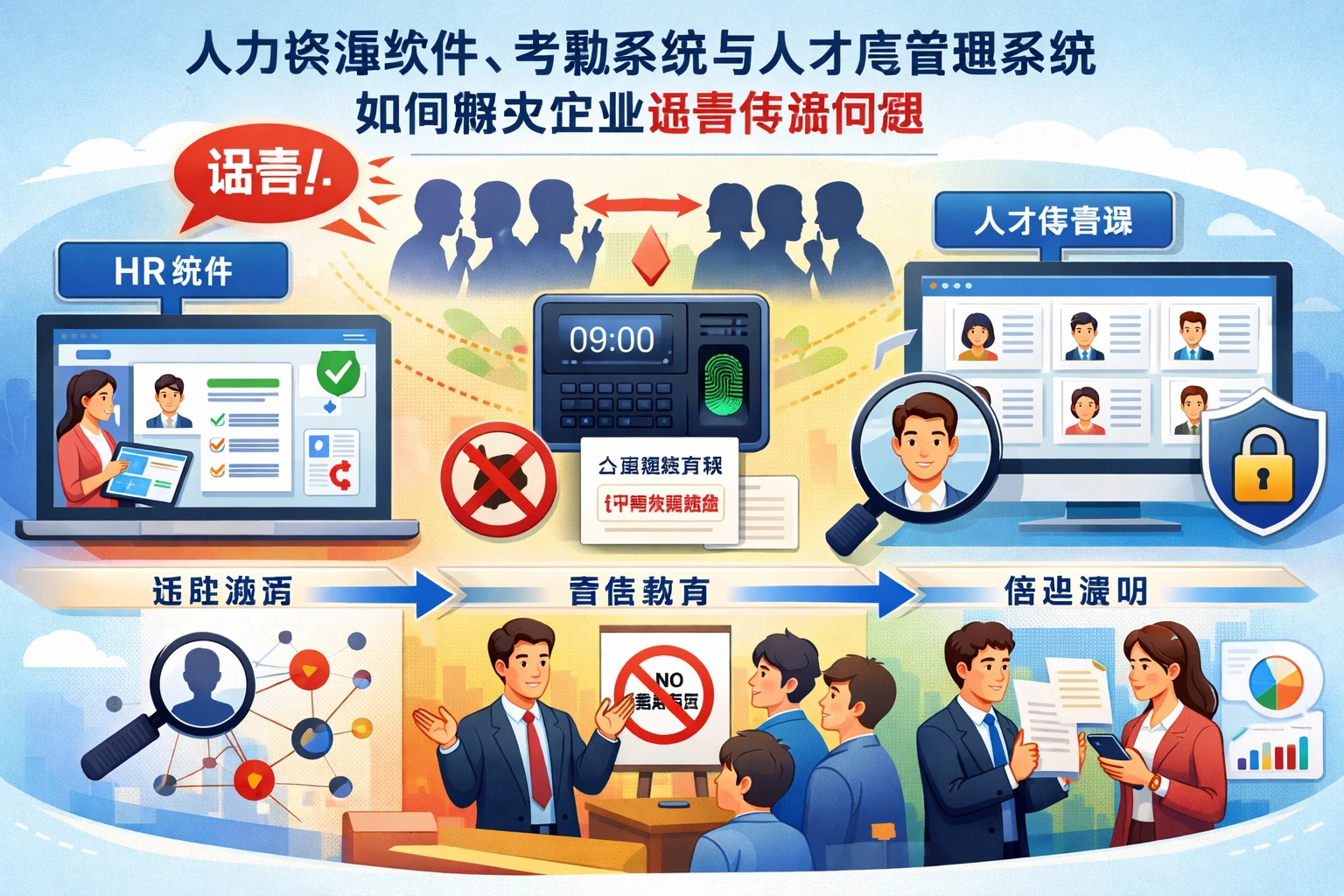 人力资源软件、考勤系统与人才库管理系统如何解决企业谣言传播问题
