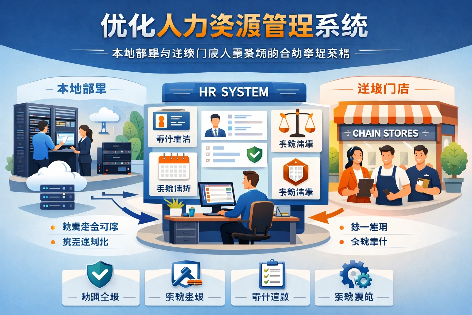 优化人力资源管理系统:本地部署与连锁门店人事系统的合规管理实践