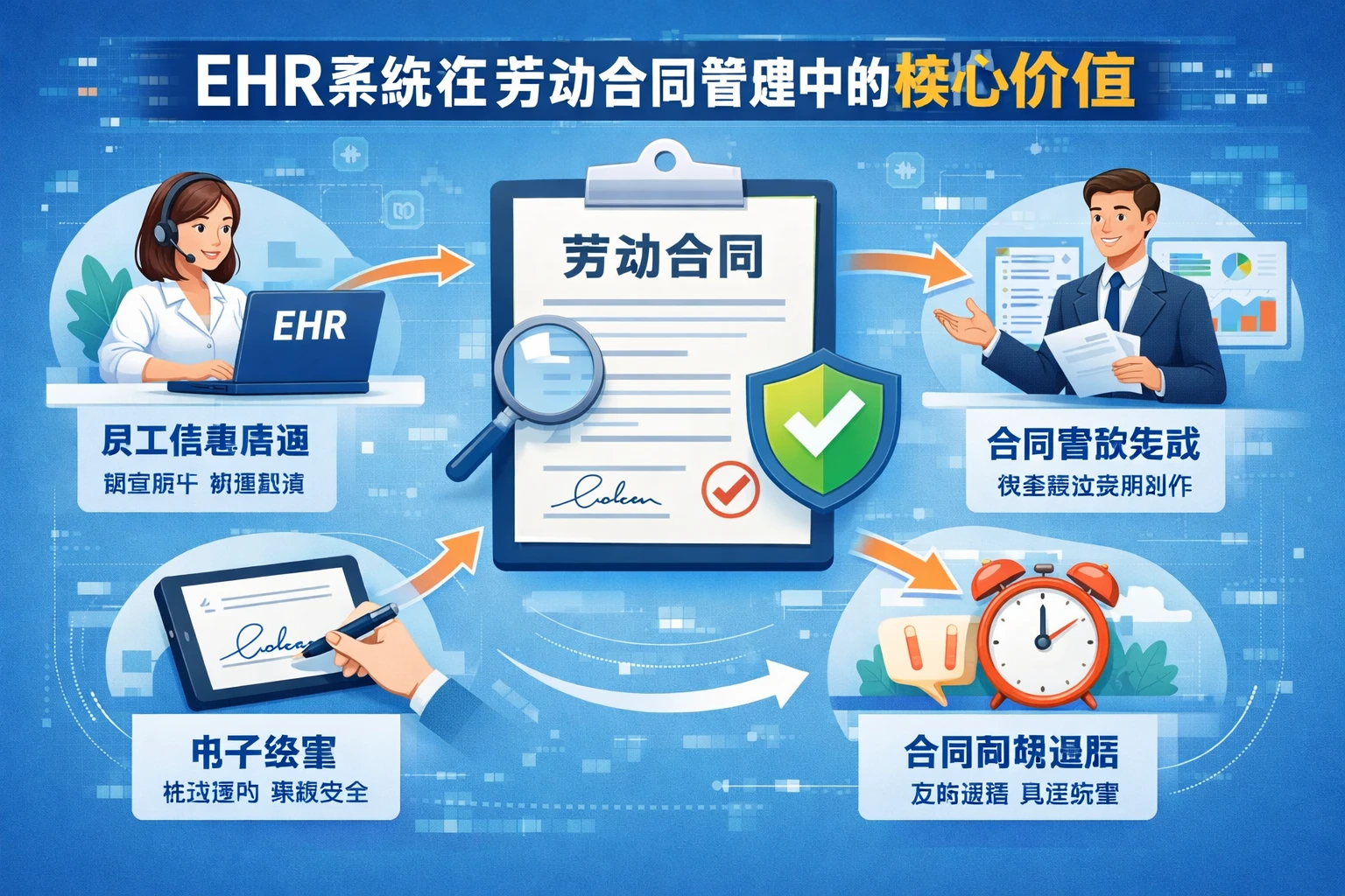 EHR系统在劳动合同管理中的核心价值