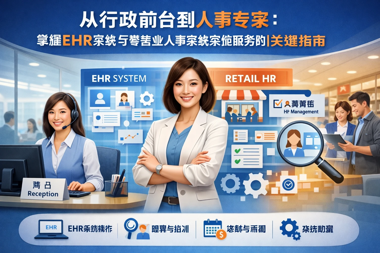 从行政前台到人事专家:掌握EHR系统与零售业人事系统实施服务的关键指南