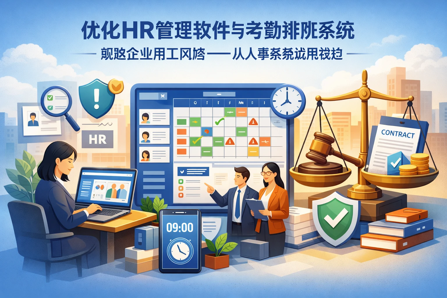 优化HR管理软件与考勤排班系统,规避企业用工风险——从人事系统试用谈起