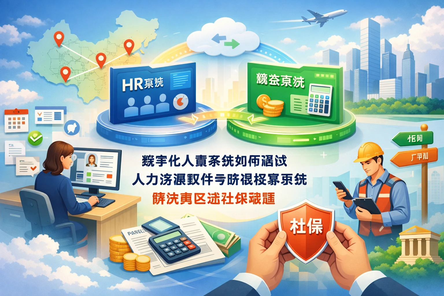 数字化人事系统如何通过人力资源软件与薪资核算系统解决跨区域社保难题