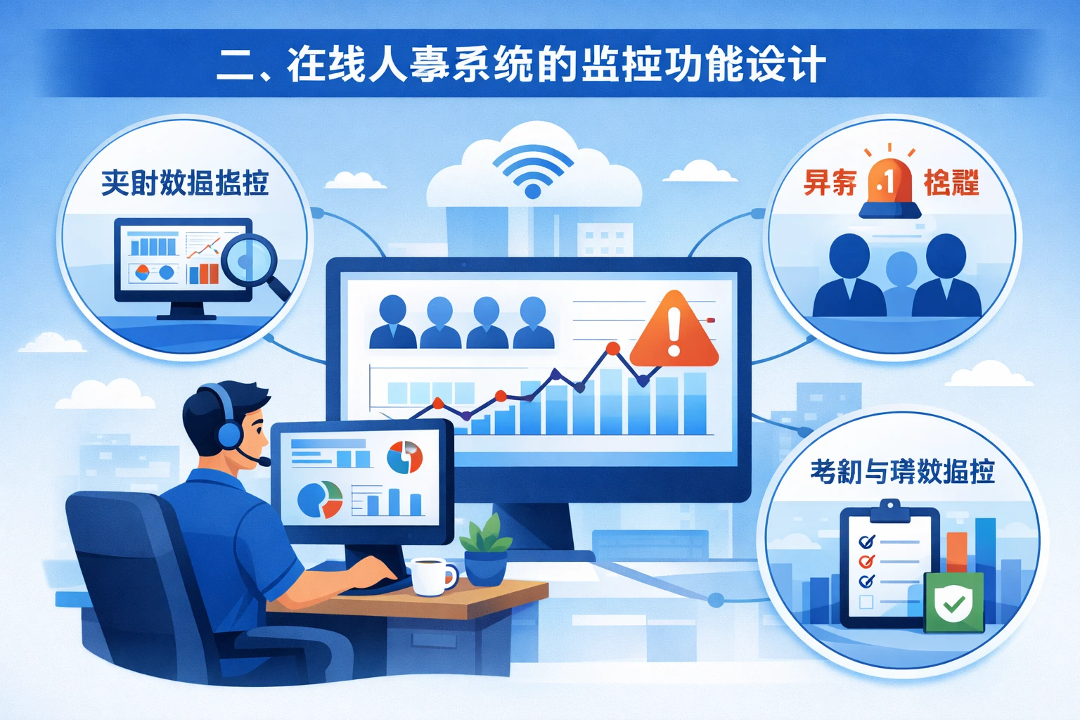 二、在线人事系统的监控功能设计