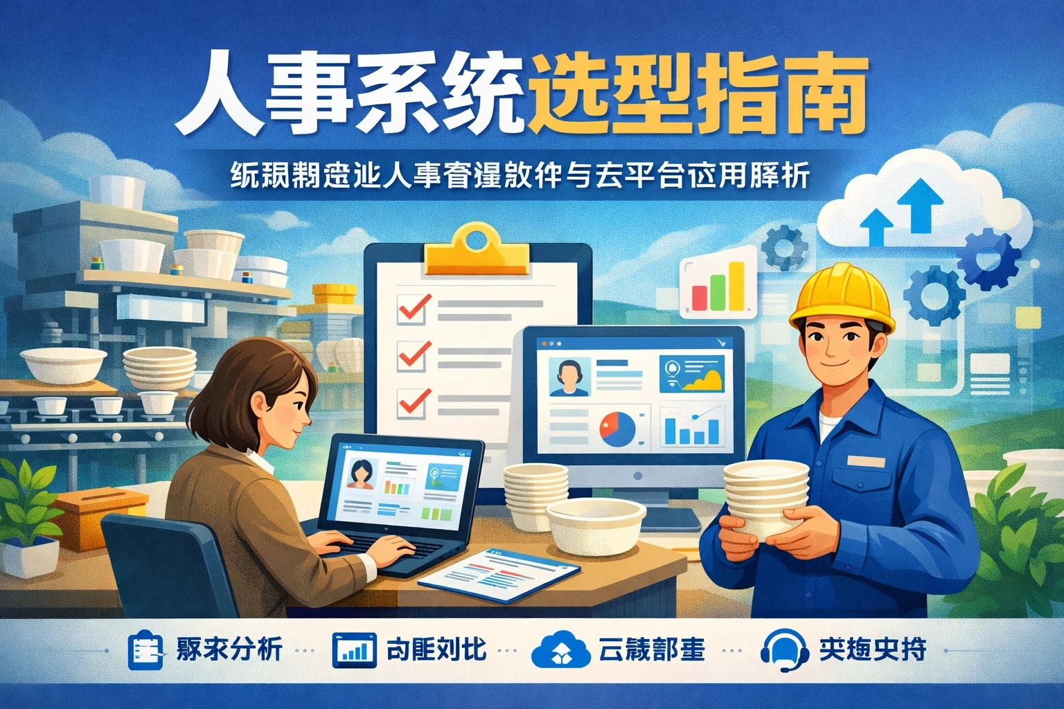 人事系统选型指南:纸碗制造业人事管理软件与云平台应用解析