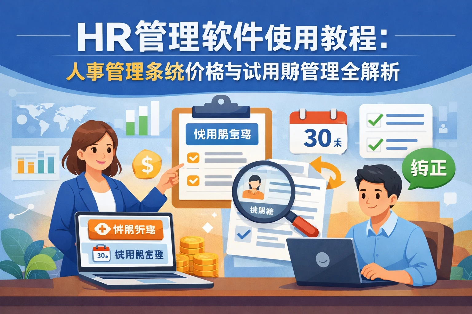 HR管理软件使用教程：人事管理系统价格与试用期管理全解析
