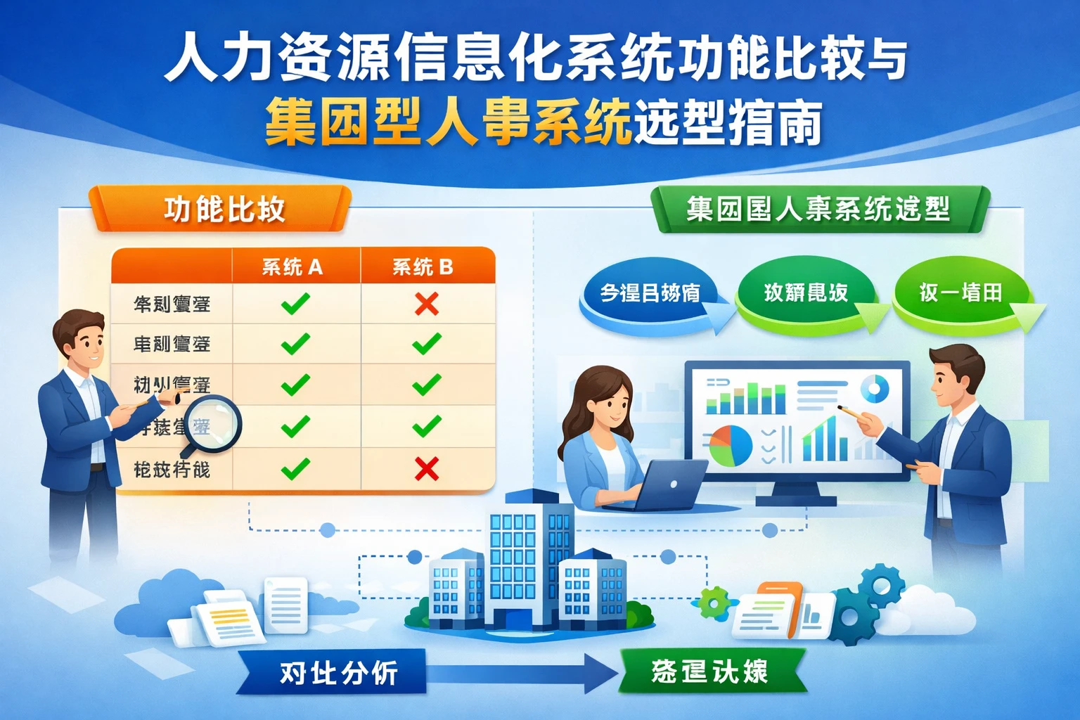 人力资源信息化系统功能比较与集团型人事系统选型指南