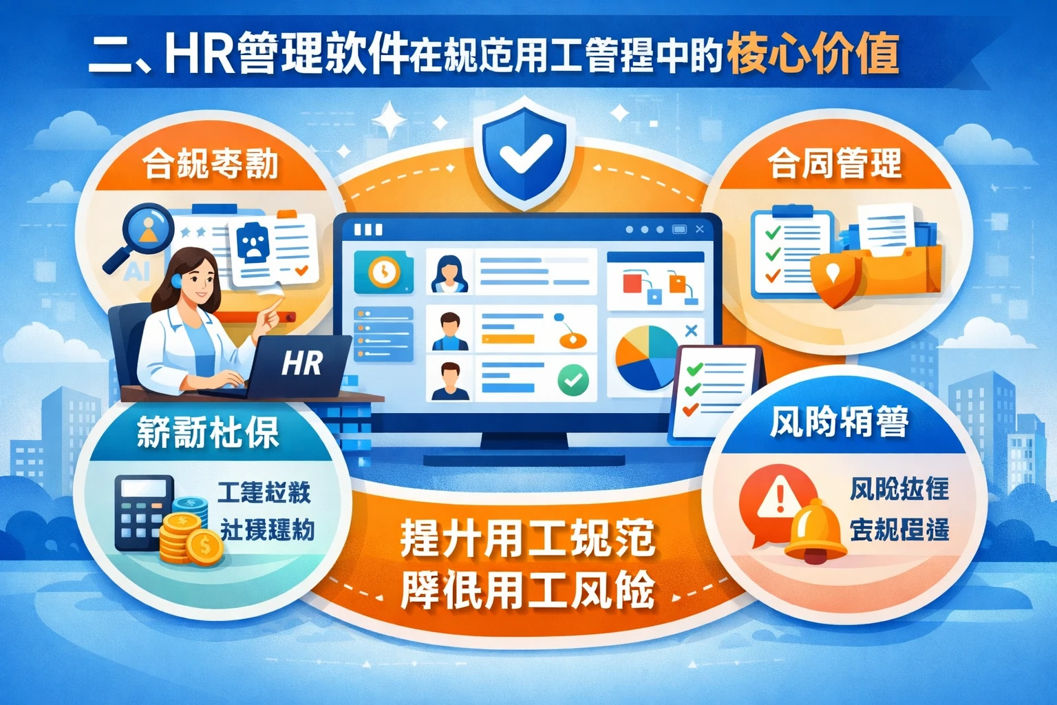 二、HR管理软件在规范用工管理中的核心价值