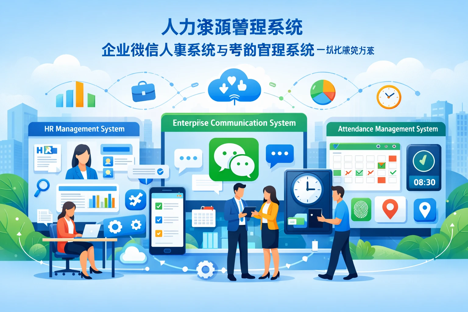 人力资源管理系统、企业微信人事系统与考勤管理系统一体化解决方案