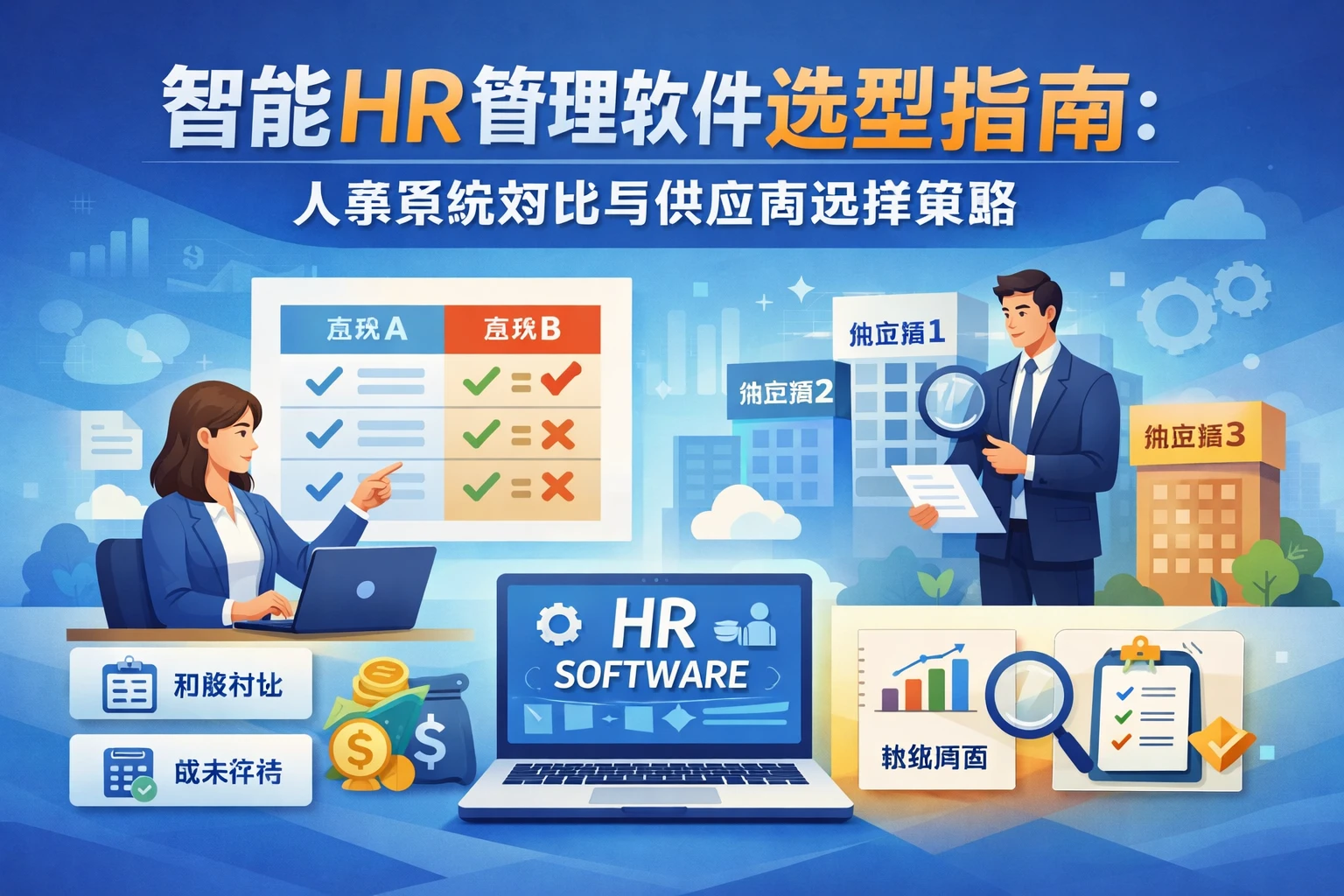 智能HR管理软件选型指南：人事系统对比与供应商选择策略