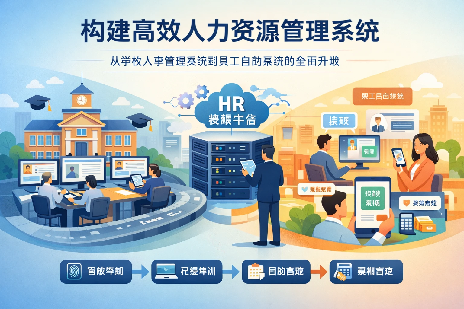构建高效人力资源管理系统：从学校人事管理系统到员工自助系统的全面升级