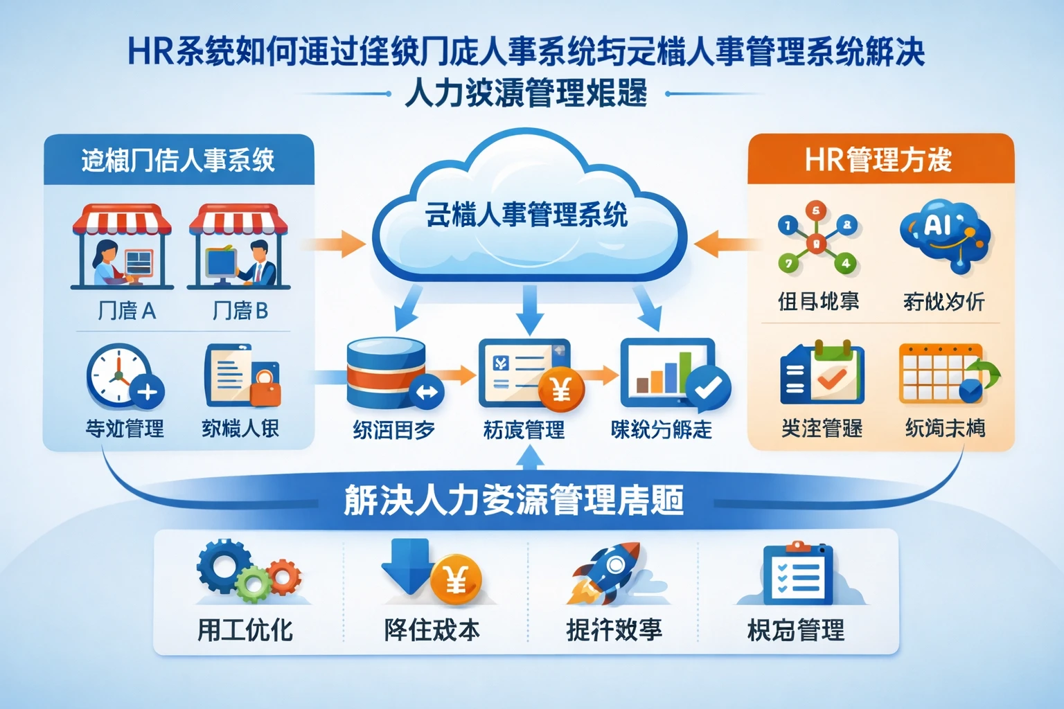 HR系统如何通过连锁门店人事系统与云端人事管理系统解决人力资源管理难题