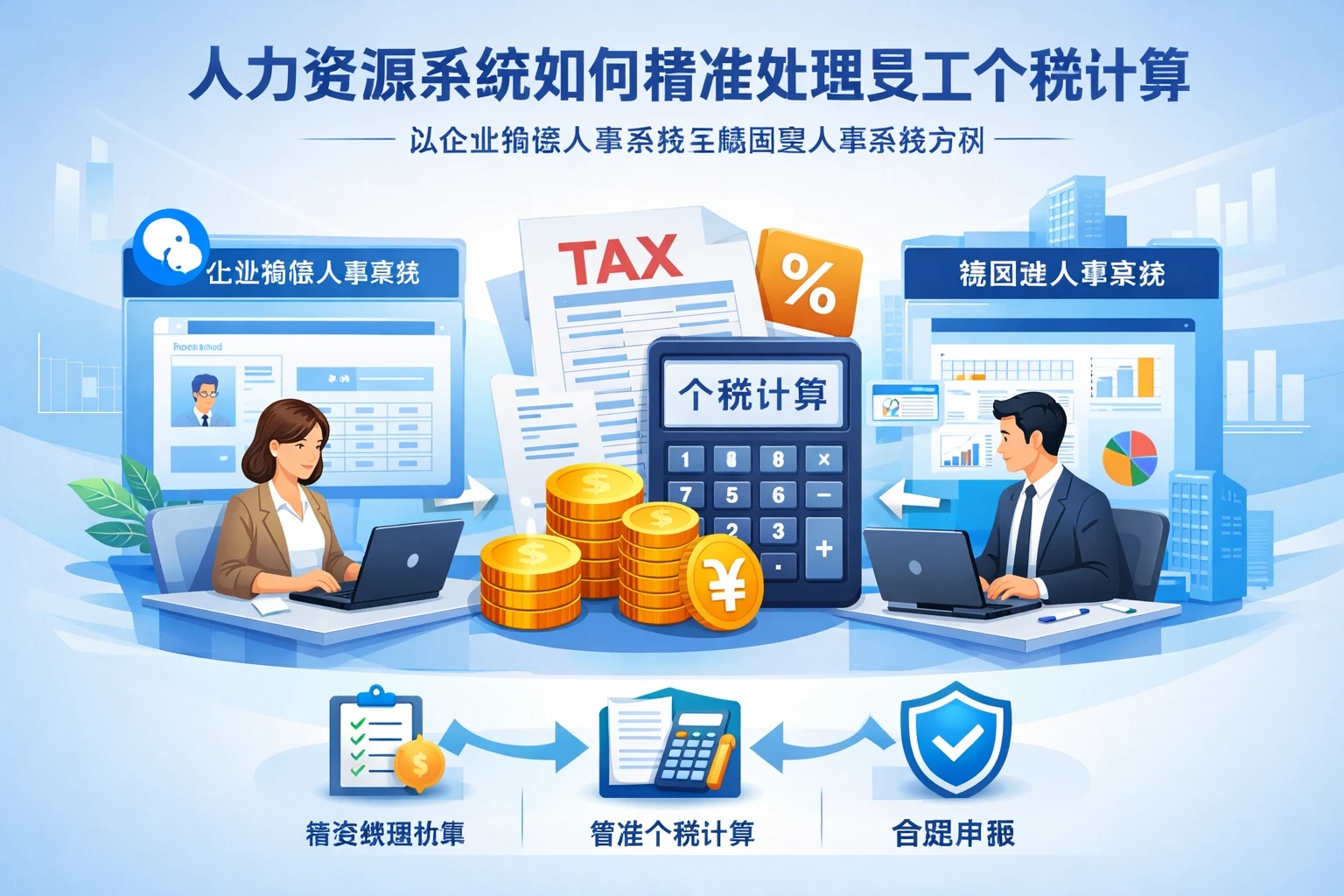 人力资源系统如何精准处理员工个税计算——以企业微信人事系统与集团型人事系统为例