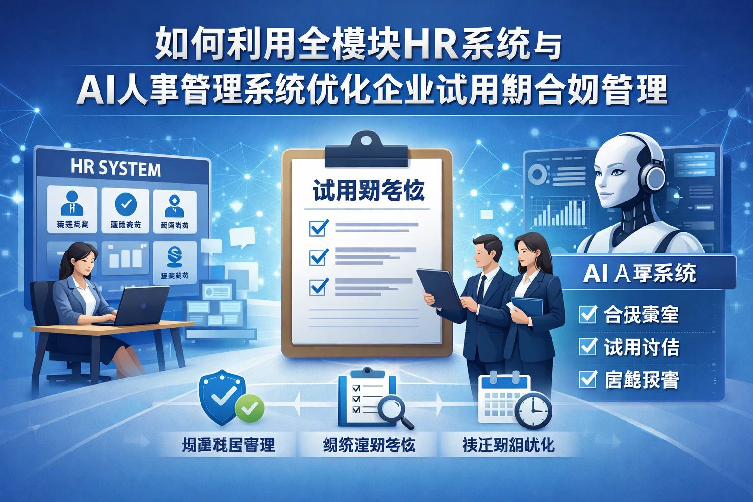 如何利用全模块HR系统与AI人事管理系统优化企业试用期合规管理