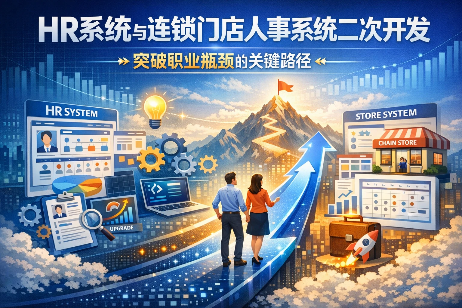 HR系统与连锁门店人事系统二次开发:突破职业瓶颈的关键路径