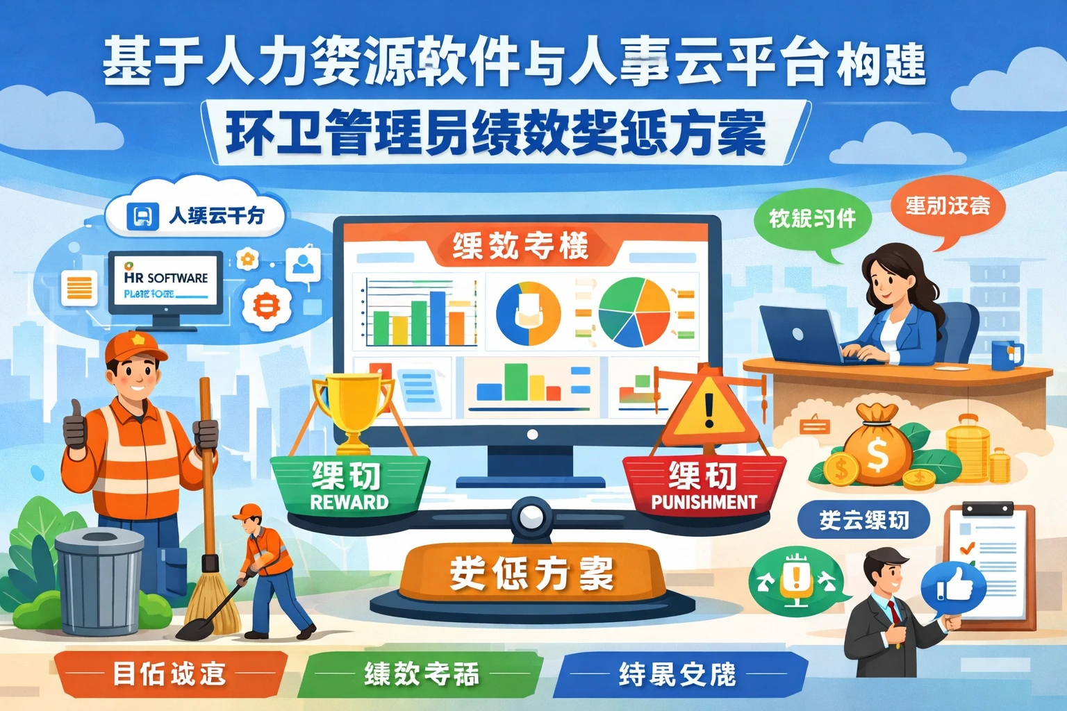 基于人力资源软件与人事云平台构建环卫管理员绩效奖惩方案