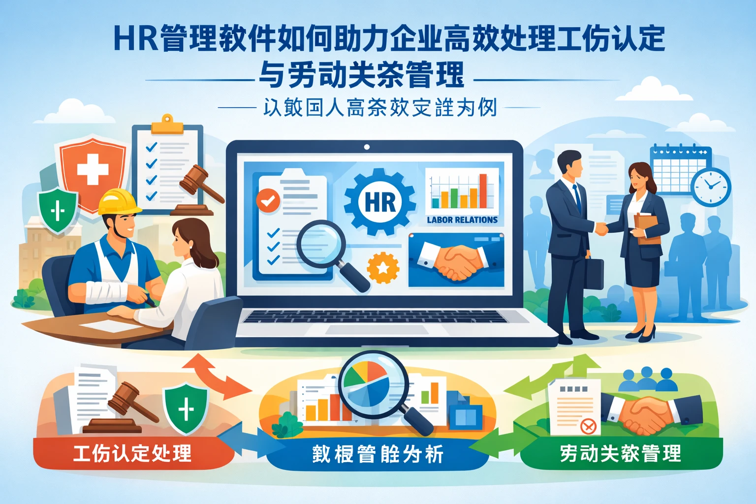 HR管理软件如何助力企业高效处理工伤认定与劳动关系管理——以集团人事系统实践为例