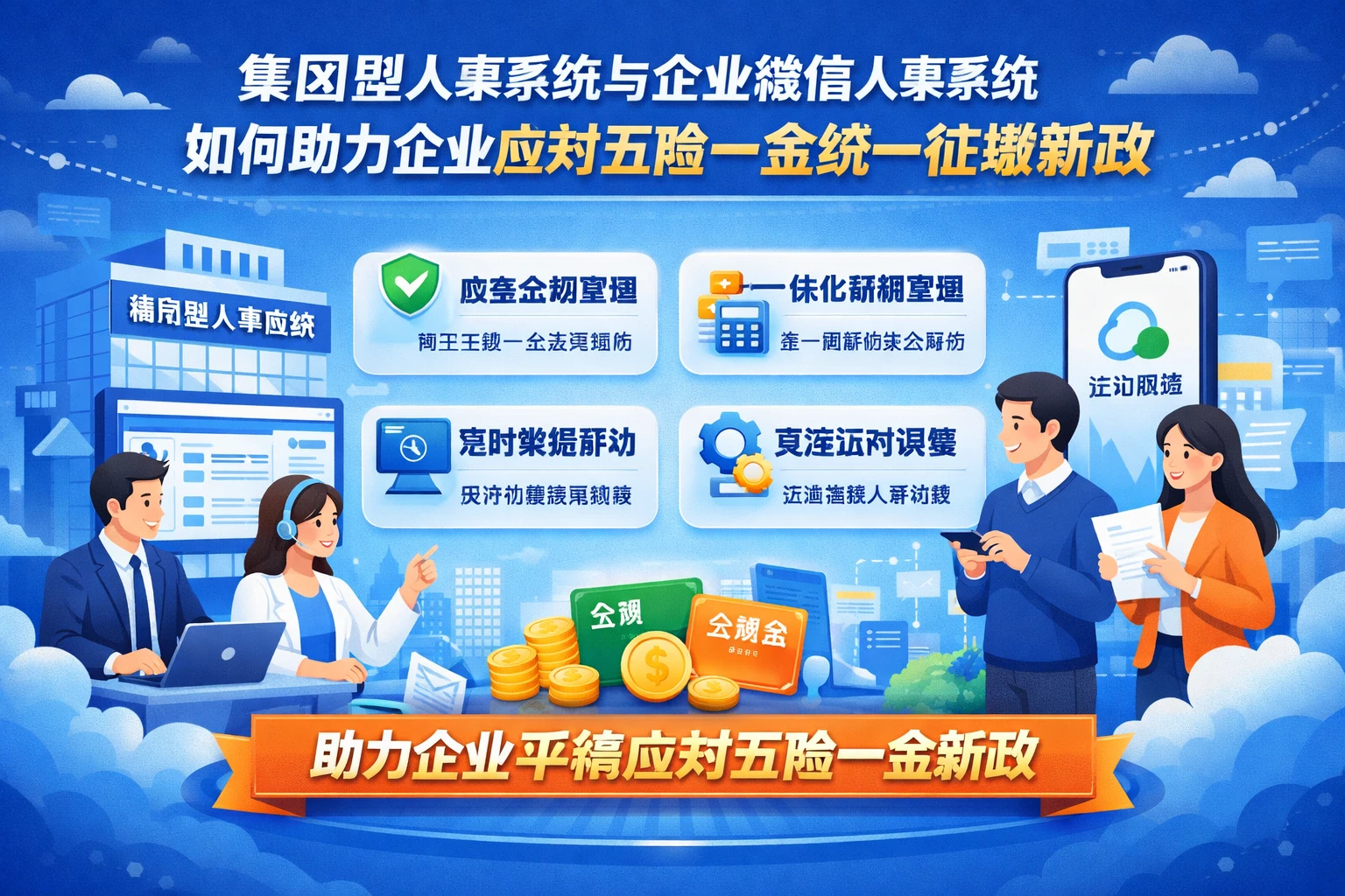 集团型人事系统与企业微信人事系统如何助力企业应对五险一金统一征缴新政