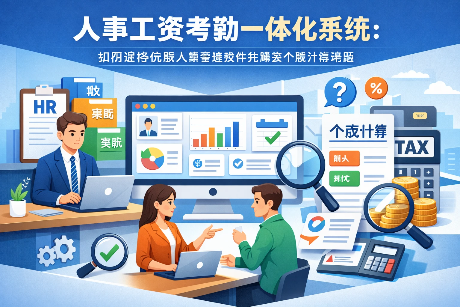 人事工资考勤一体化系统:如何选择优质人事管理软件并解决个税计算难题