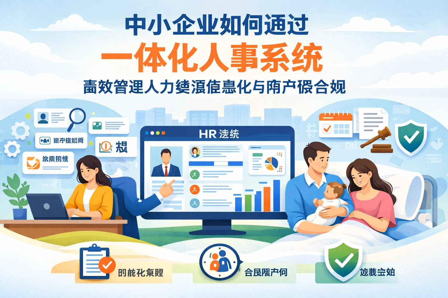 中小企业如何通过一体化人事系统高效管理人力资源信息化与陪产假合规