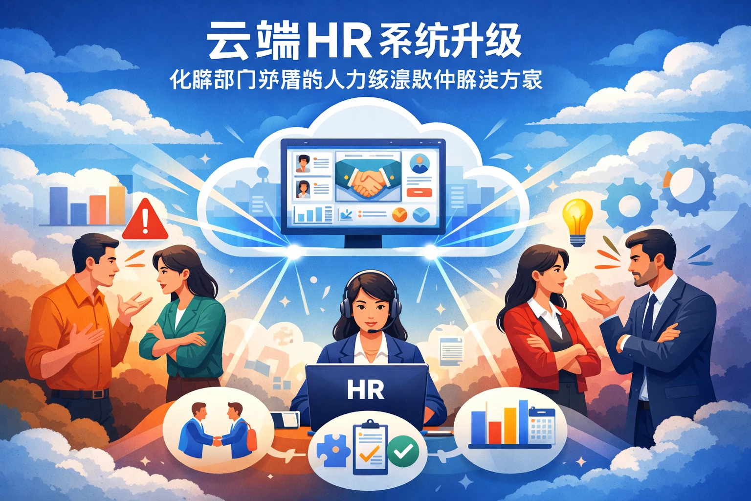 云端HR系统升级:化解部门矛盾的人力资源软件解决方案