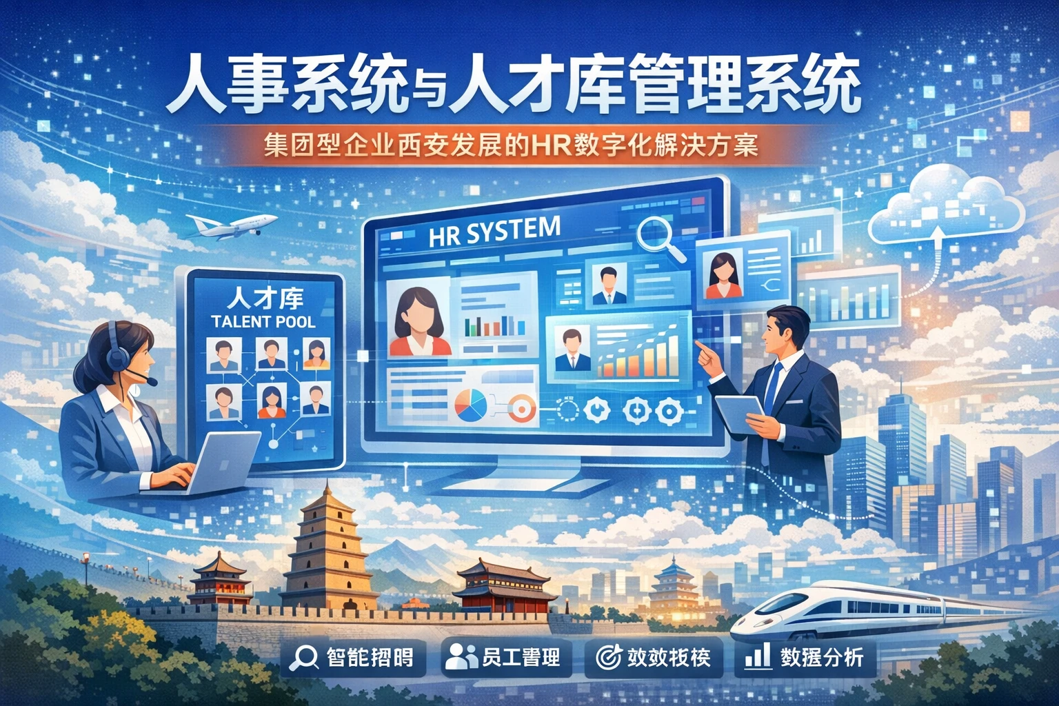 人事系统与人才库管理系统：集团型企业西安发展的HR数字化解决方案