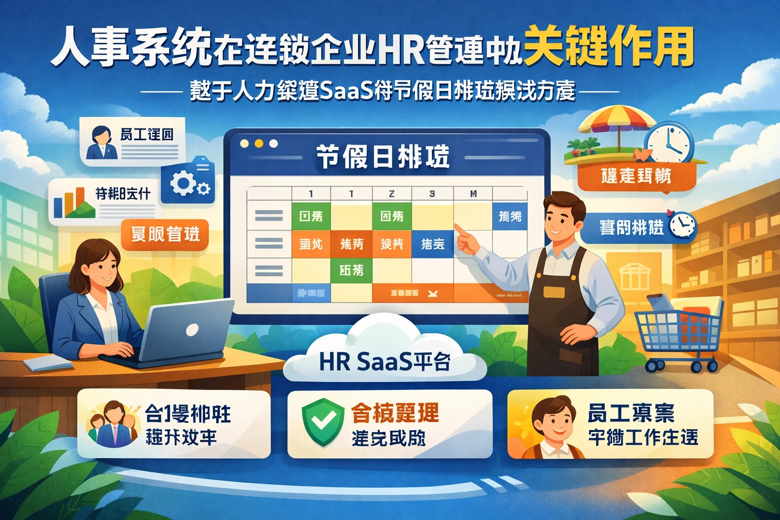 人事系统在连锁企业HR管理中的关键作用——基于人力资源SaaS的节假日排班解决方案