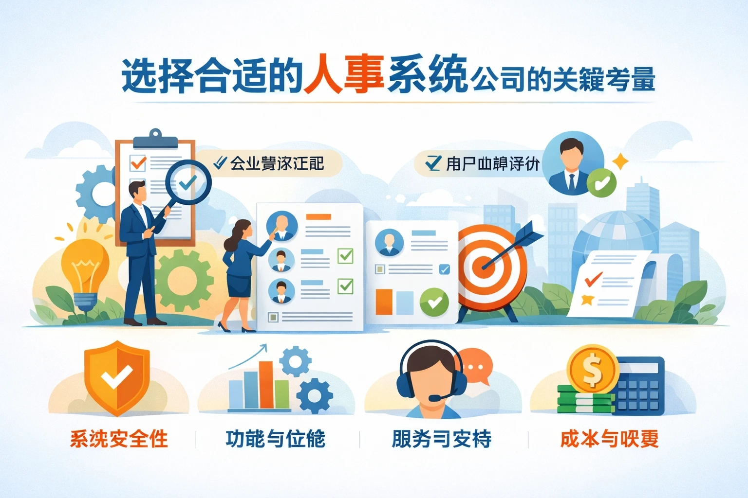 选择合适的人事系统公司的关键考量