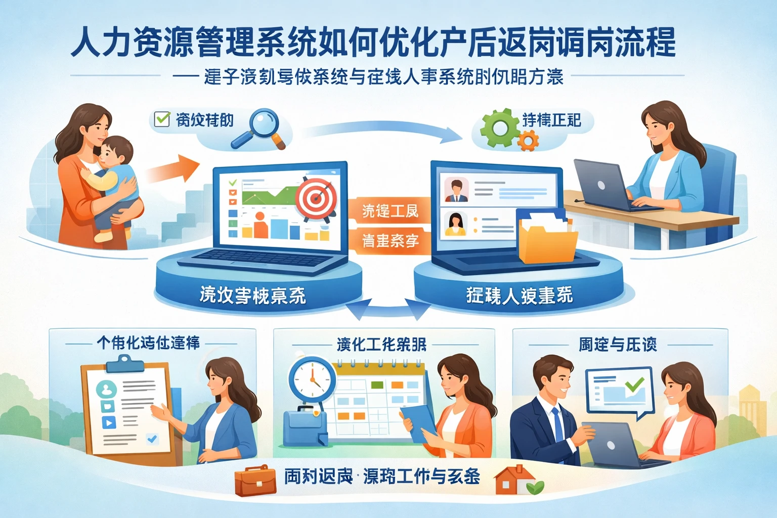 人力资源管理系统如何优化产后返岗调岗流程——基于绩效考核系统与在线人事系统的协同方案