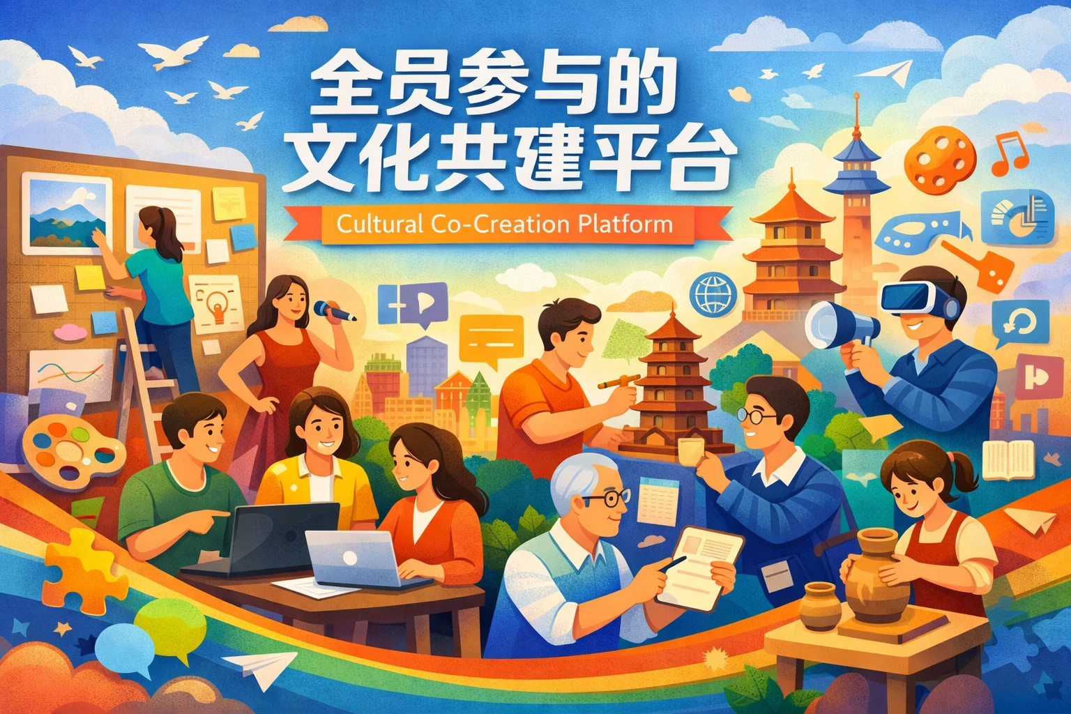 全员参与的文化共建平台