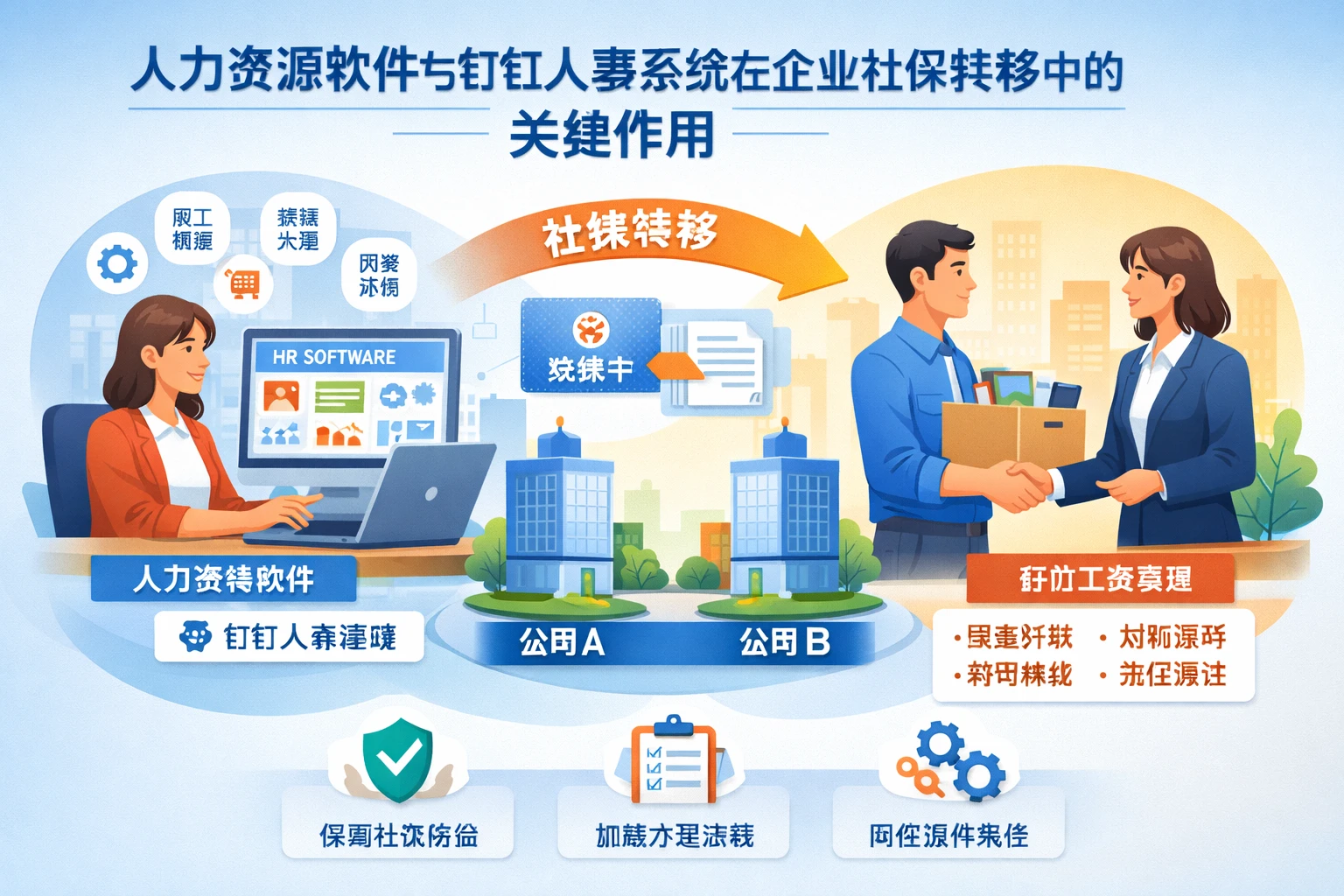 人力资源软件与钉钉人事系统在企业社保转移中的关键作用