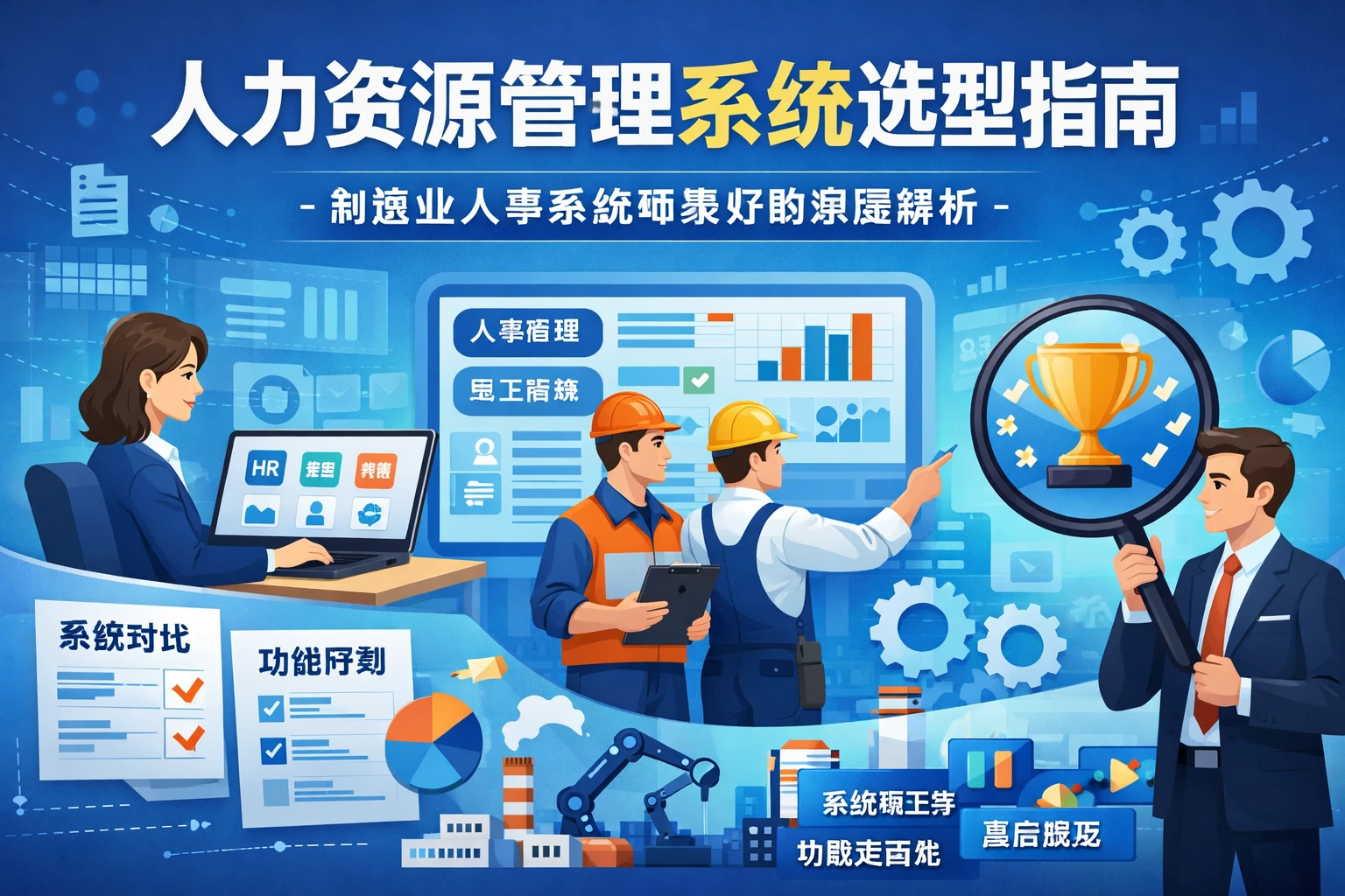 人力资源管理系统选型指南:制造业人事系统哪家好的深度解析