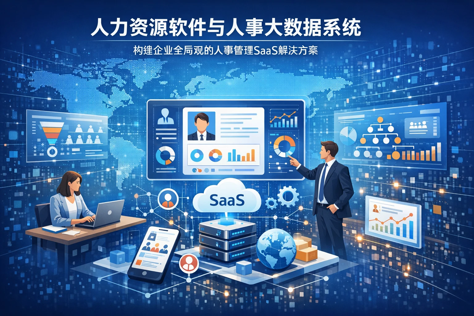人力资源软件与人事大数据系统：构建企业全局观的人事管理SaaS解决方案