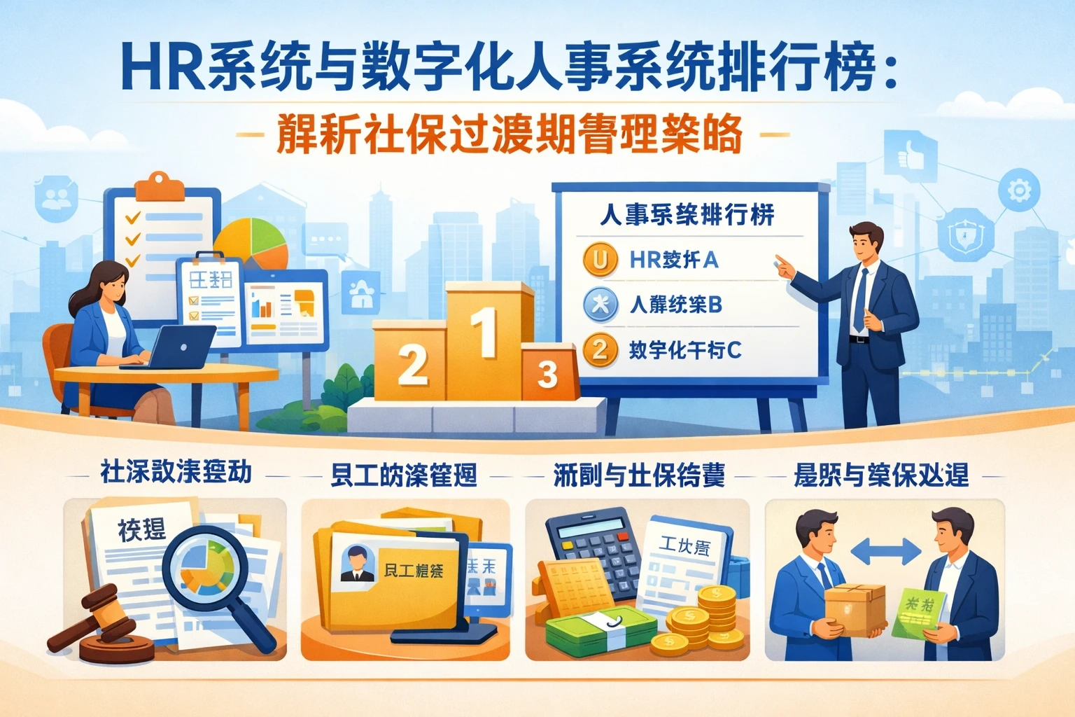 HR系统与数字化人事系统排行榜：解析社保过渡期管理策略