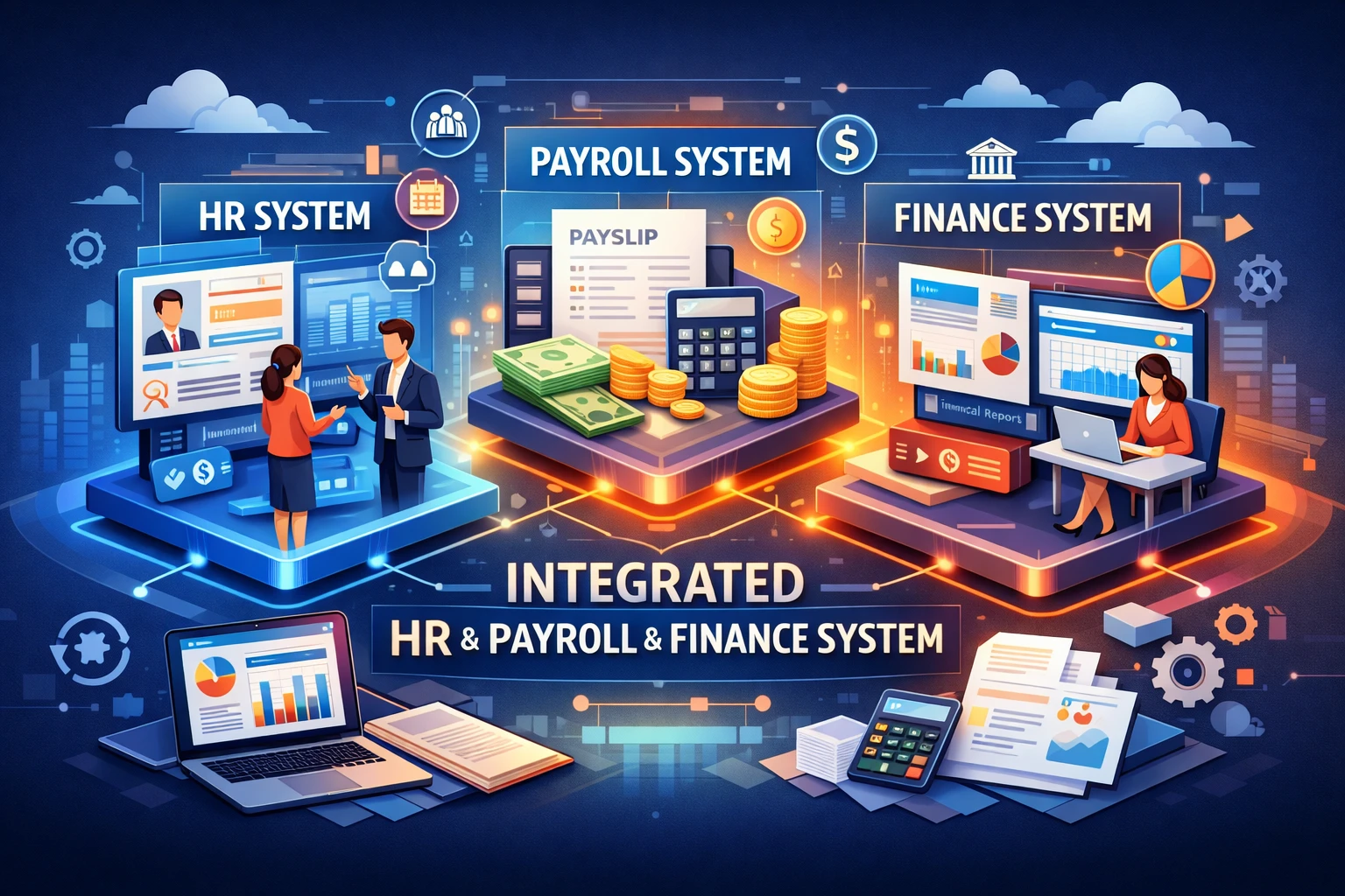 现代企业HR系统、薪资管理系统与人事财务一体化系统的整合应用